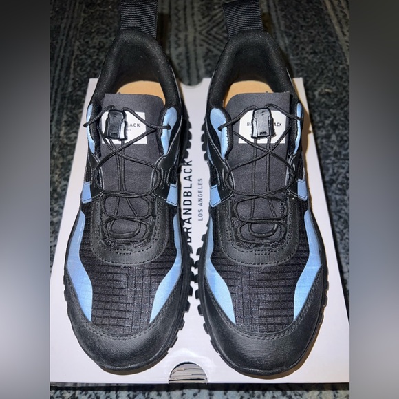 Brandblack All Black Reflective Trail Sneakers Vibram Sole Unisex (mn 7/wm 8.5) - Picture 5 of 12